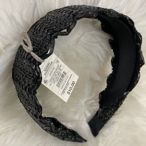 4/$20 A New Day 1.75” Black Textured Scallop Trim Headband